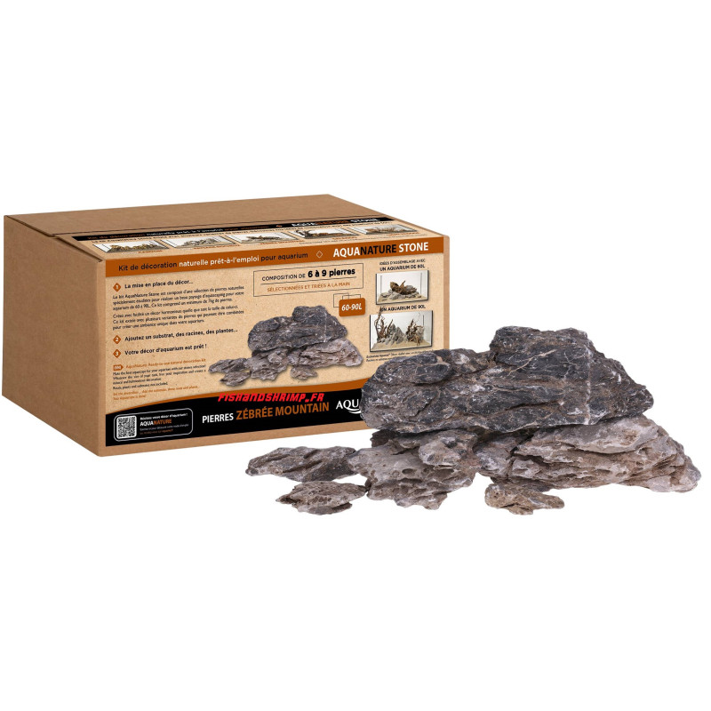 Kit AquaNatur Stone Zebrée Mountain 60-90L