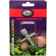 Robinet  double sortie pour tuyaux d'air d'aquarium nv-2