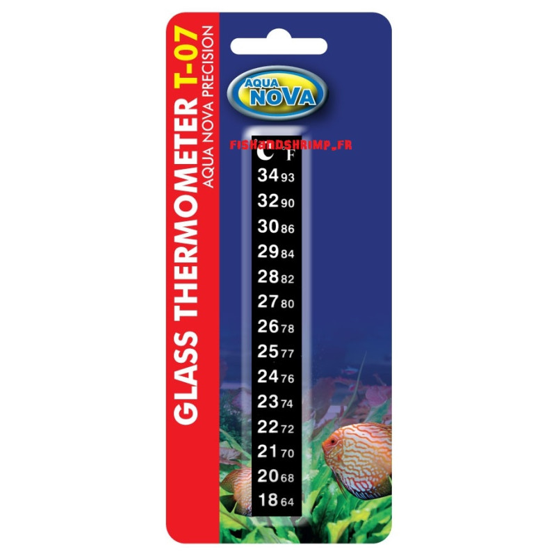 Thermomètre en verre Aqua Nova T-07