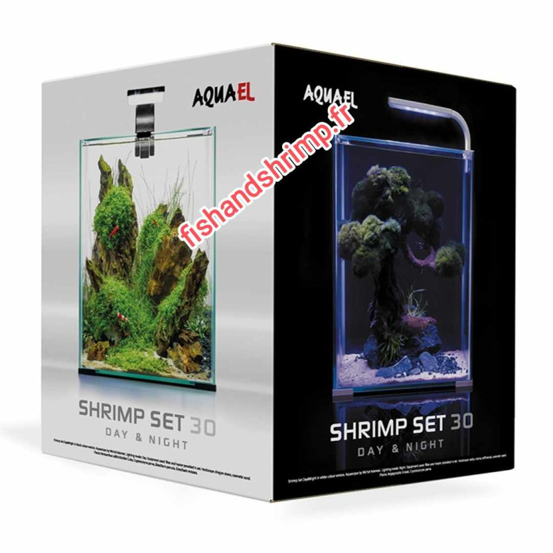 ENSEMBLE SHRIMP SMART D&N 30 litres blanc aquael