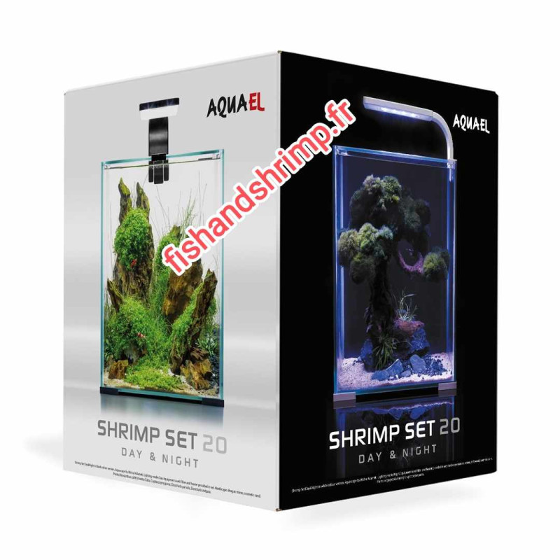 ENSEMBLE SHRIMP SMART D&N 19 litres Blanc aquael
