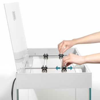 AQUARIUM OPTI SET  NOIR led 2.0 2x17w