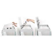 AQUARIUM OPTI SET  NOIR led 2.0 2x17w